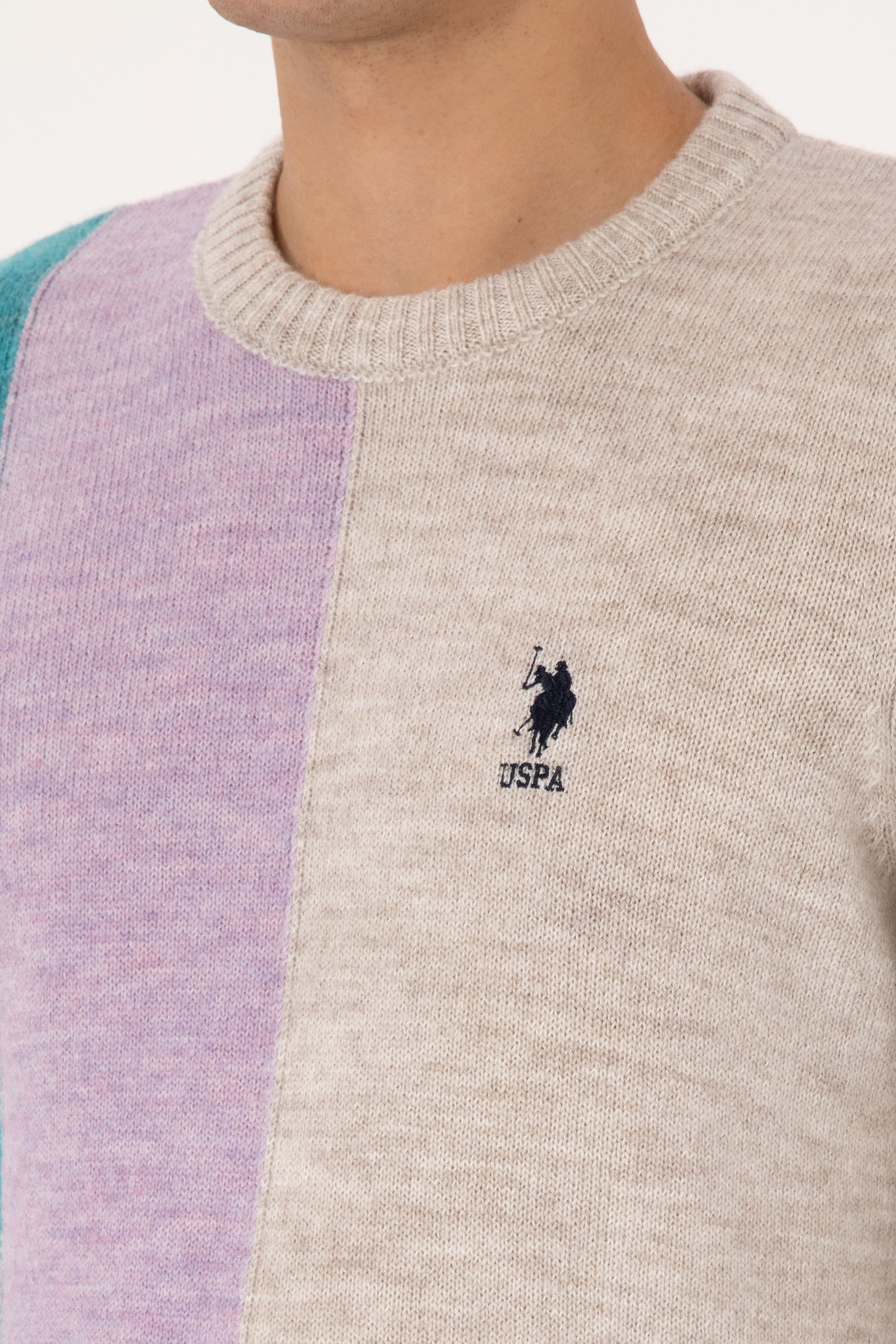 Erkek Regular Fit Bisiklet Yaka Taş Kazak - Image 7