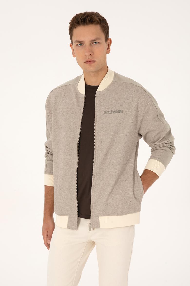 Erkek Krem Örme Hırka