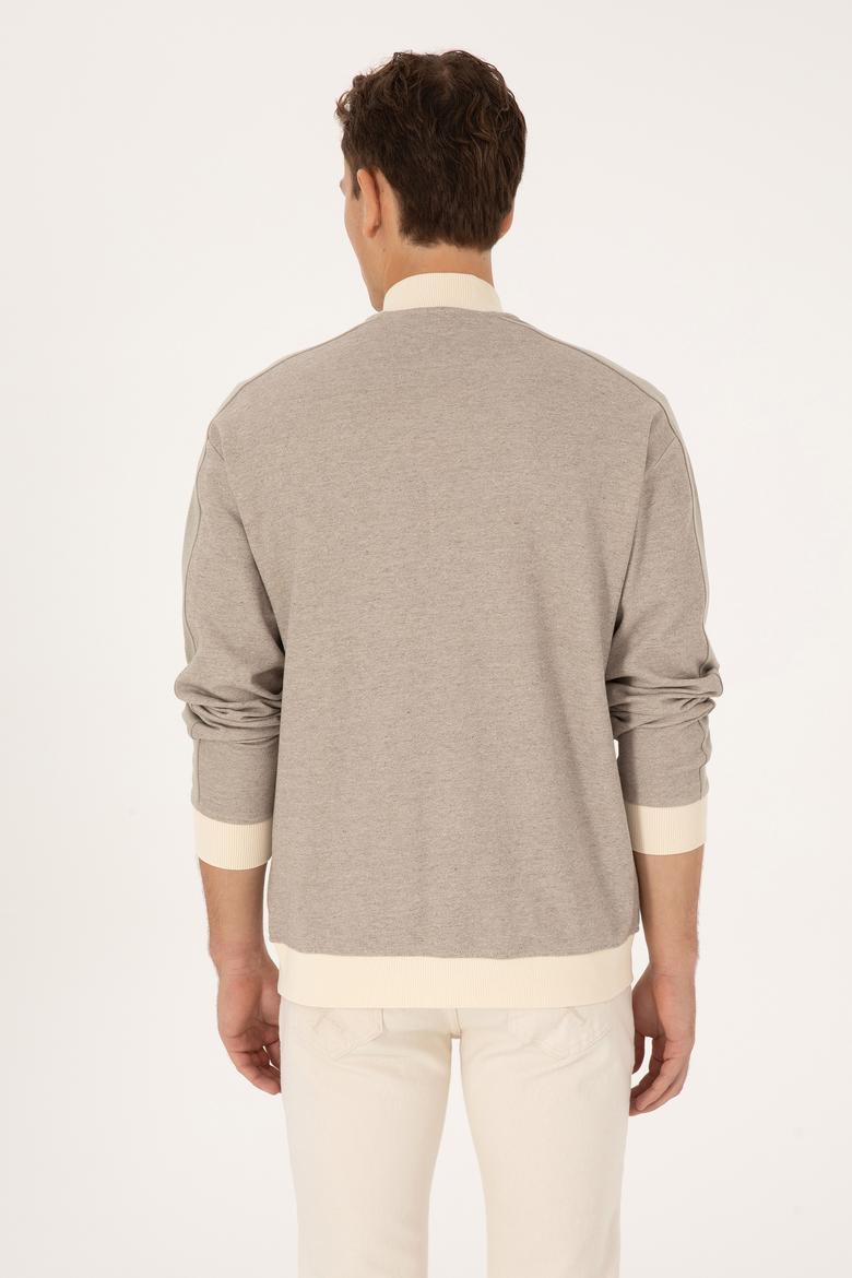 Erkek Krem Örme Hırka - 50315820027