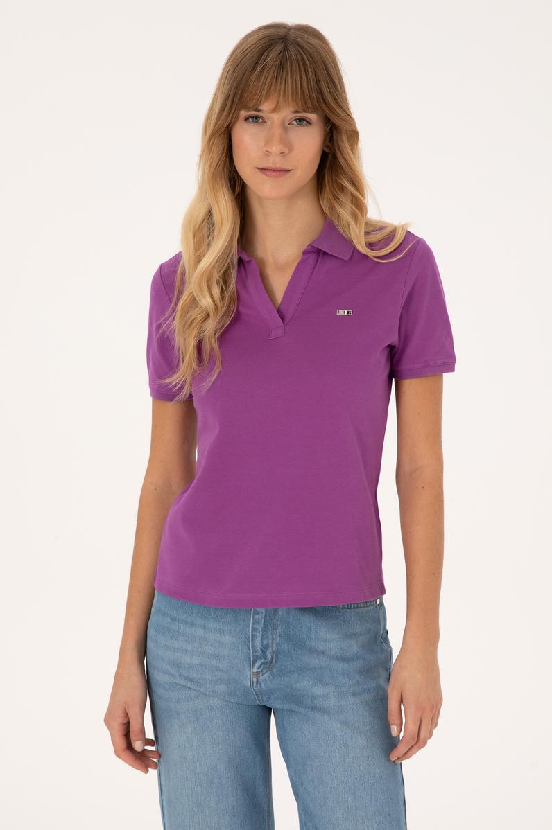 Kadın Menekşe Tişört