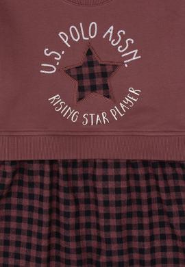 Kız Çocuk Gül Kurusu Örme Elbise - 50318089007