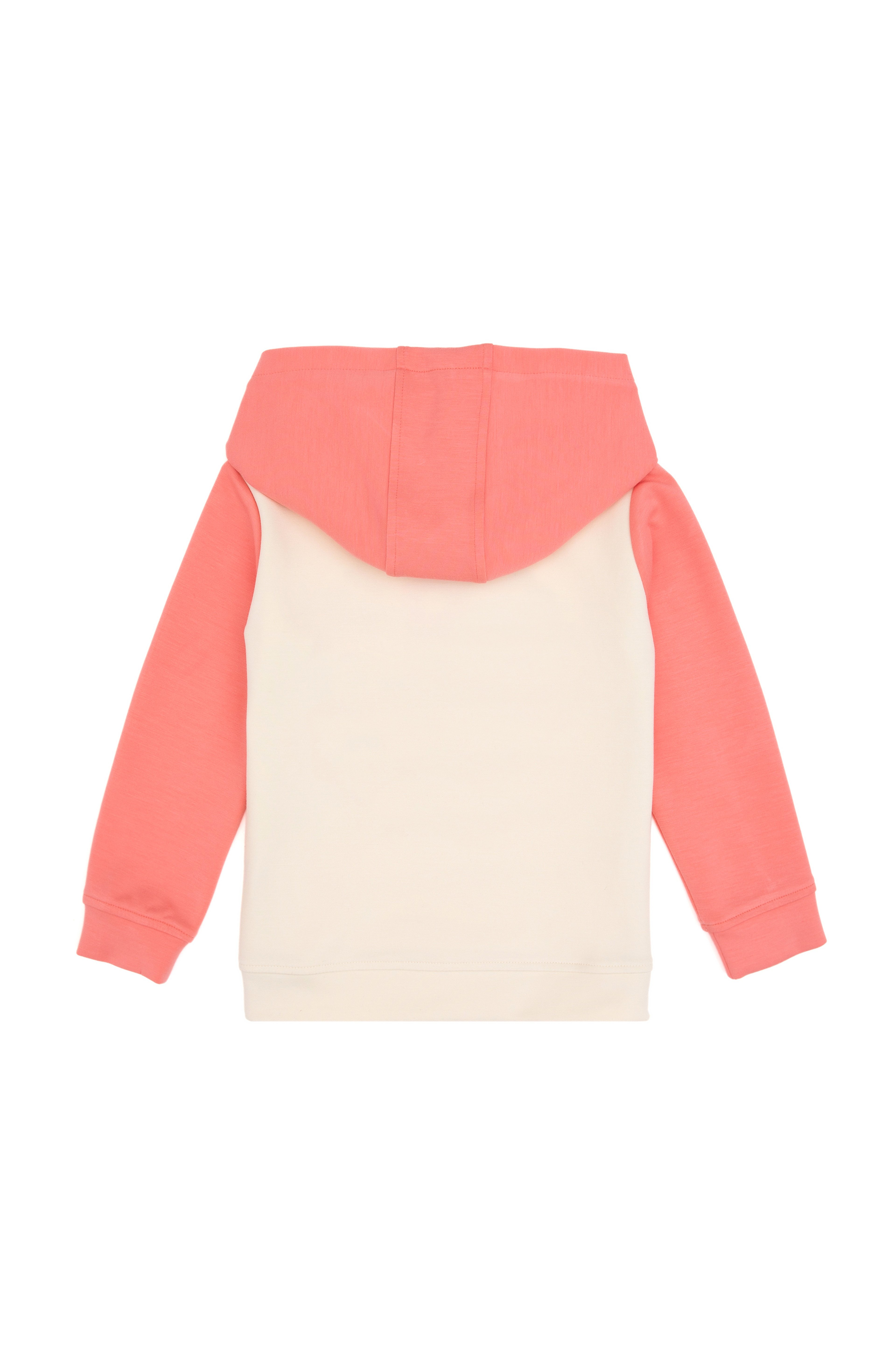 Kız Çocuk Neon Pembe Kapüşonlu Sweatshirt - Image 5