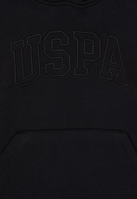 Kız Çocuk Siyah Kapüşonlu Şardonlu Basic Sweatshirt - 50314311004