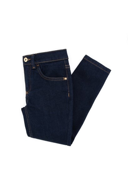 Kız Çocuk Koyu Mavi Slim Fit Jean Pantolon