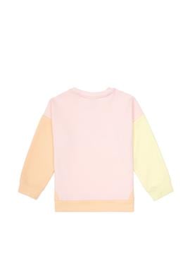 Kız Çocuk Açık Pembe Bisiklet Yaka Sweatshirt - 50317979006