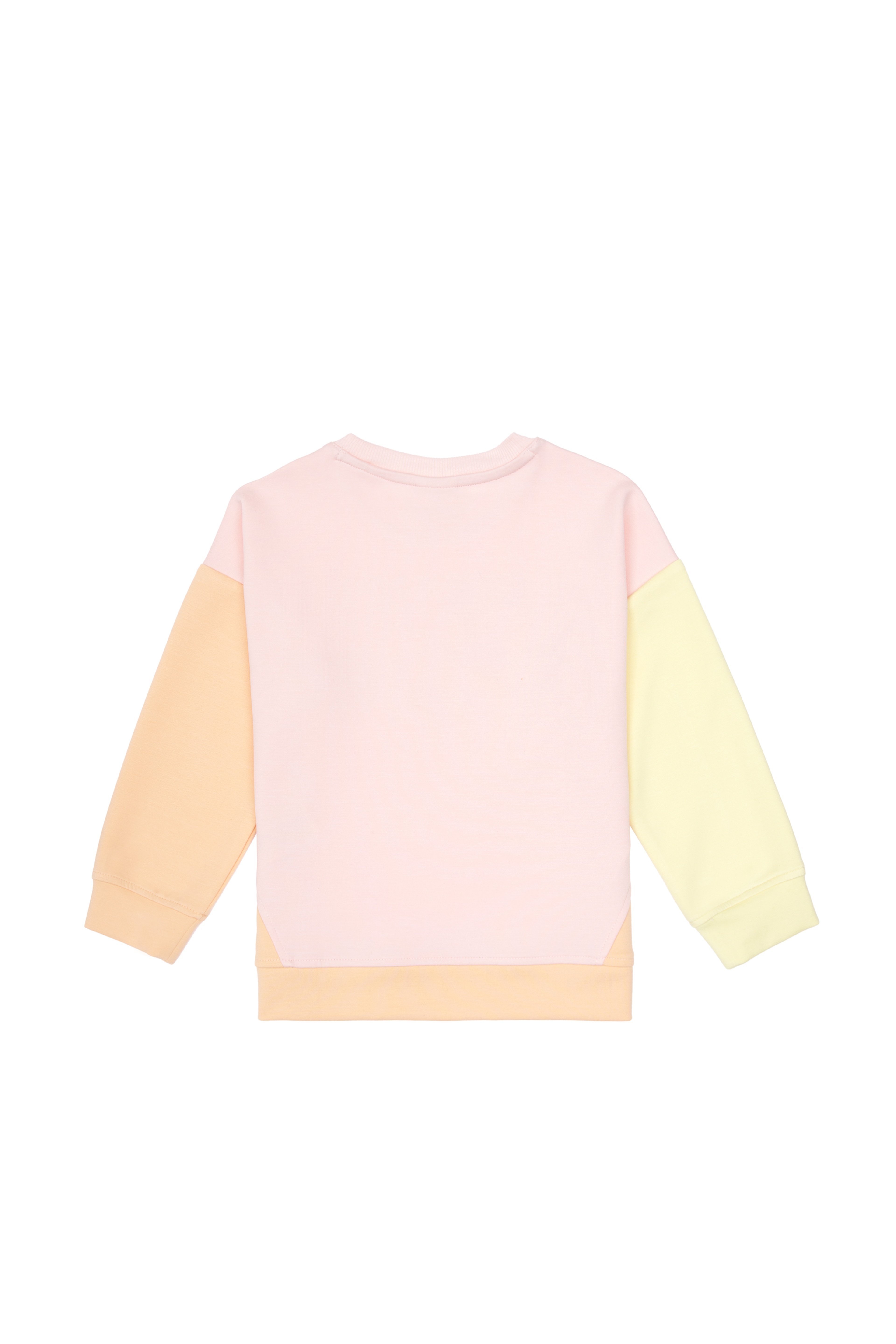 Kız Çocuk Açık Pembe Bisiklet Yaka Sweatshirt - Image 5