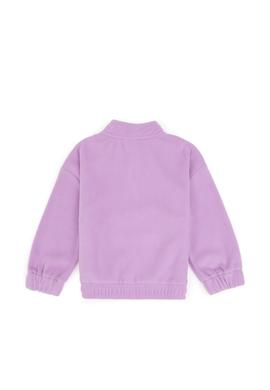Kız Çocuk Lila Polarlı Yarım Fermuarlı Sweatshirt - 50317992009