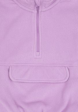 Kız Çocuk Lila Polarlı Yarım Fermuarlı Sweatshirt - 50317992009