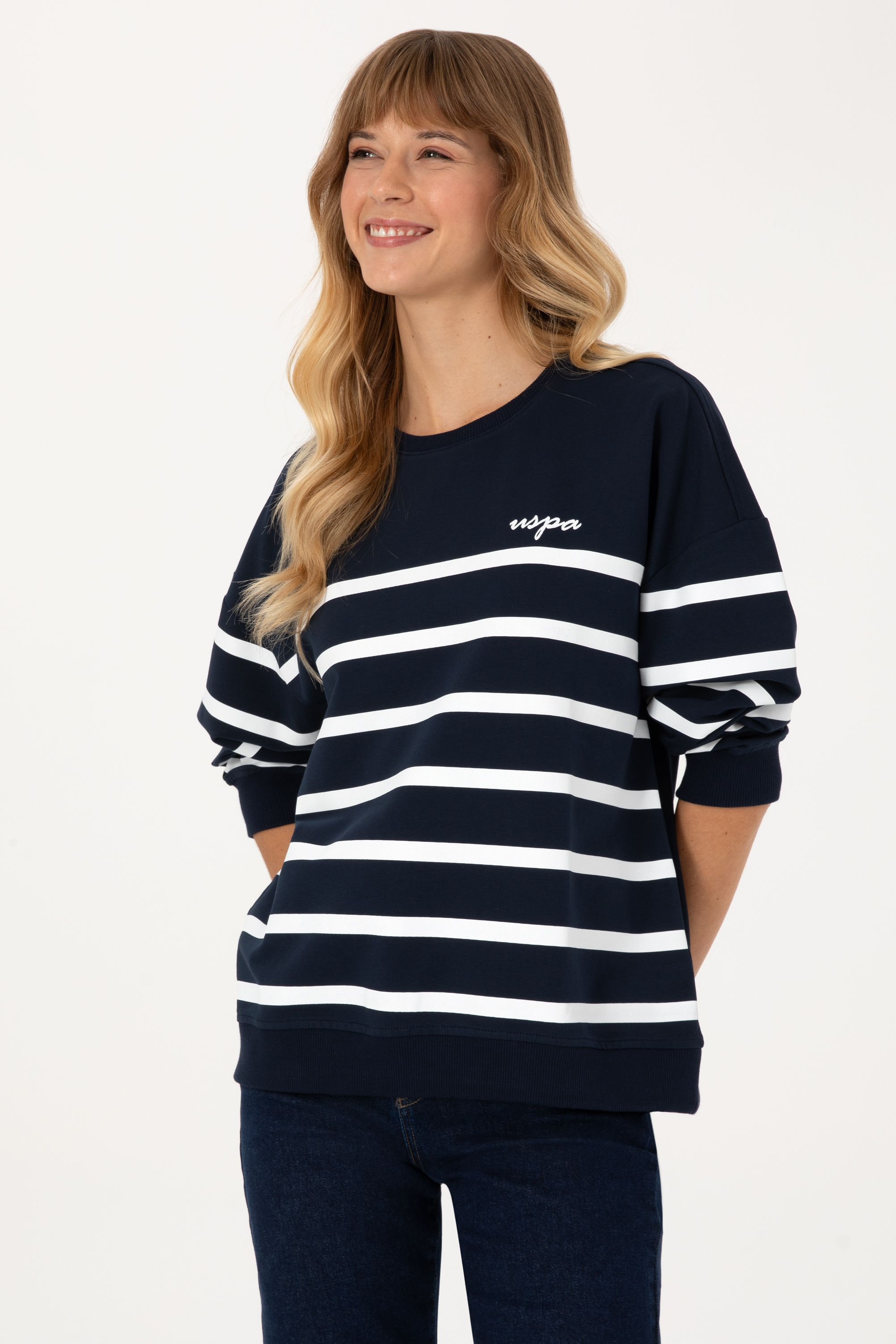سویشرت Oversize زنانه یو اس پولو | U.S. Polo Assn. - تصویر 3