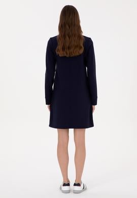 Kadın Mürdüm Örme Elbise - 50314212005