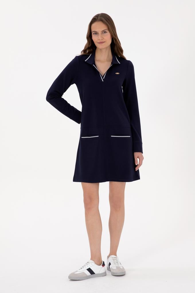 Kadın Mürdüm Örme Elbise