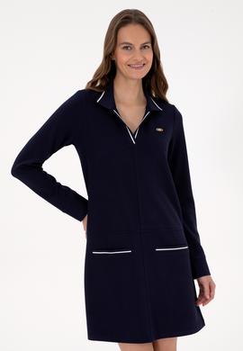 Kadın Mürdüm Örme Elbise - 50314212005