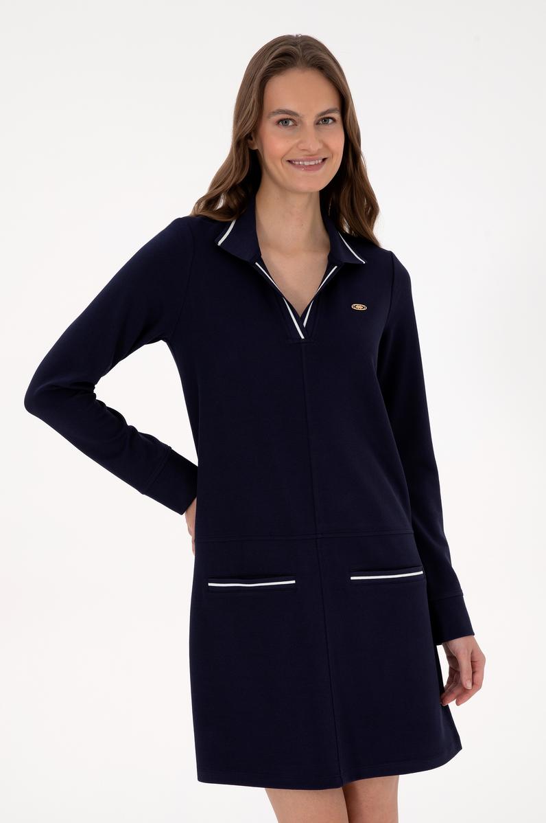 Kadın Mürdüm Örme Elbise