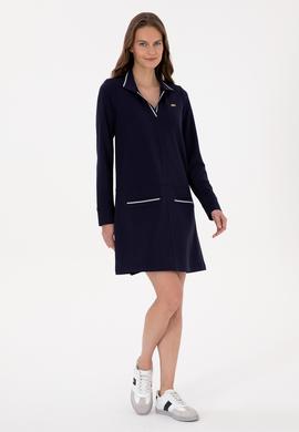 Kadın Mürdüm Örme Elbise - 50314212005