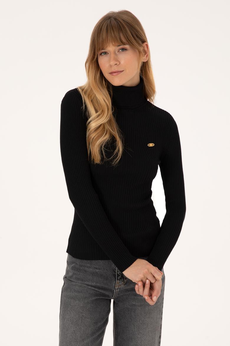 Kadın Siyah Kazak - 50314756004