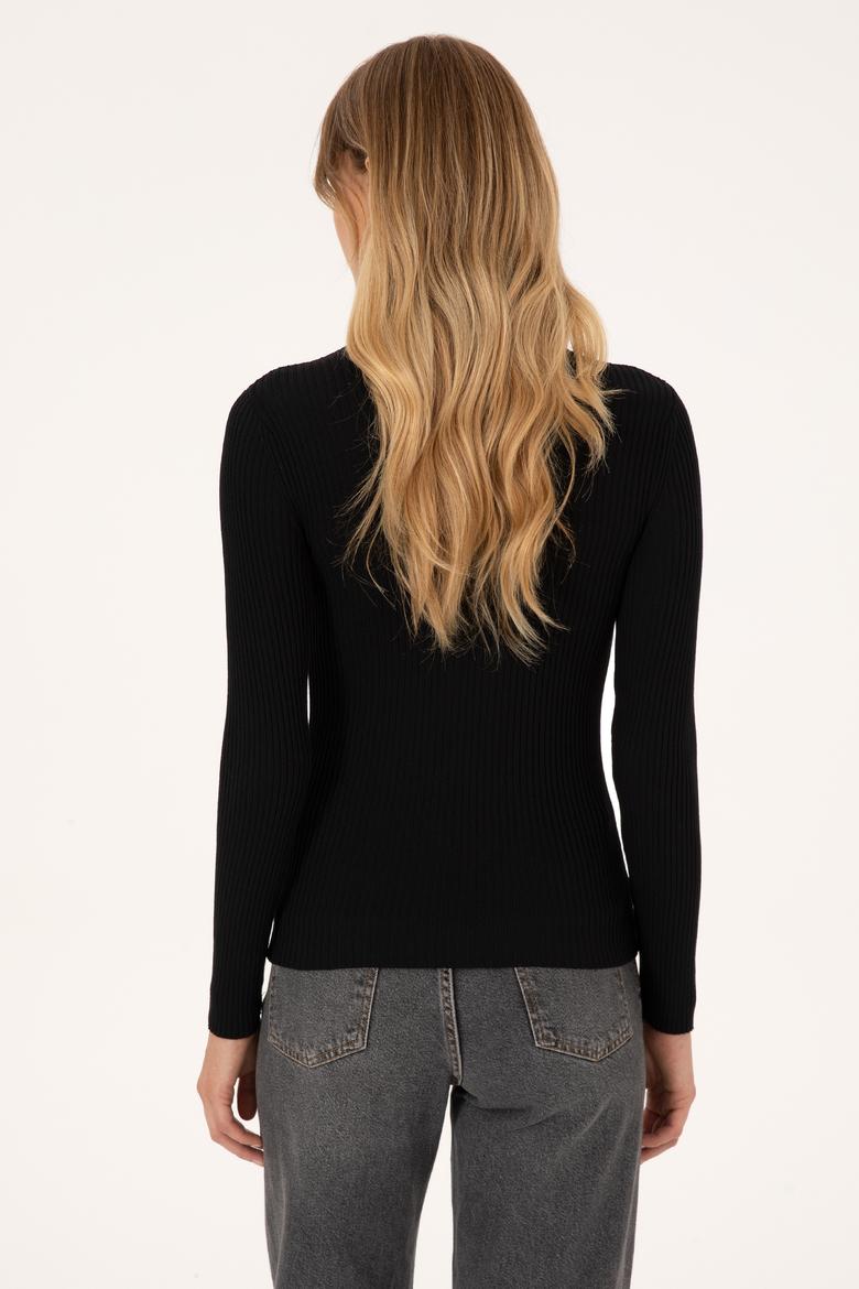 Kadın Siyah Kazak - 50314756004