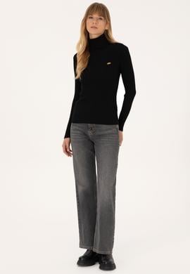 Kadın Siyah Kazak - 50314756004