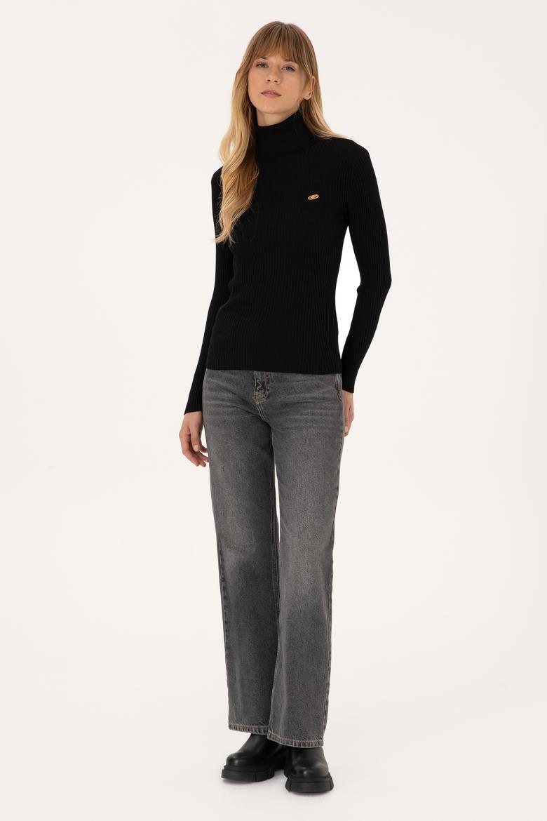 Kadın Siyah Kazak - 50314756004