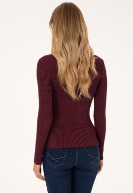 Kadın Bordo Kazak - 50314756020