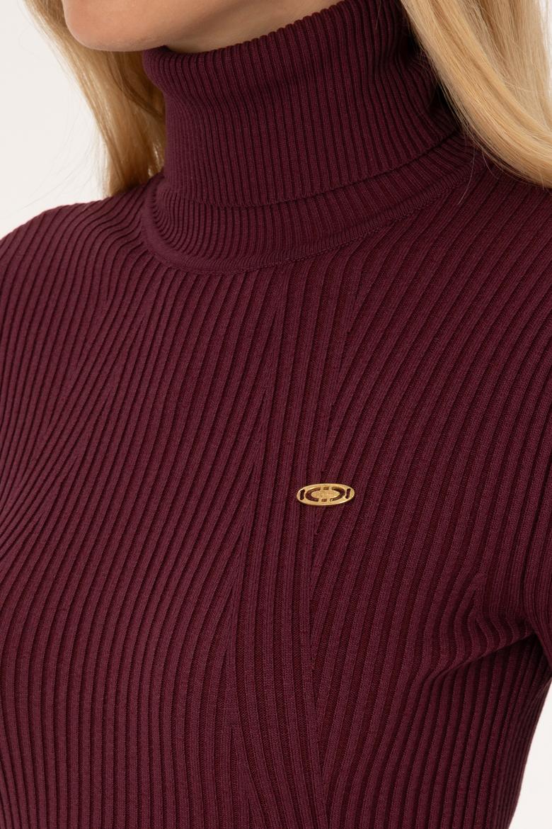 Kadın Bordo Kazak - 50314756020