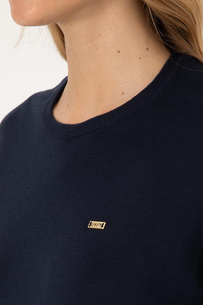 Kadın Lacivert Basic Kazak - 50313579011