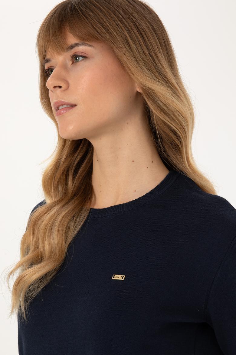 Kadın Lacivert Basic Kazak - 50313579011