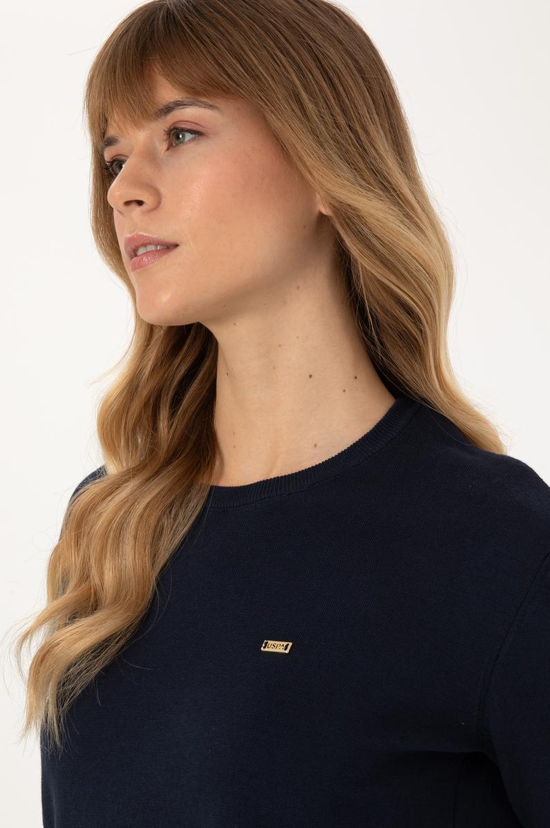 Kadın Lacivert Basic Kazak