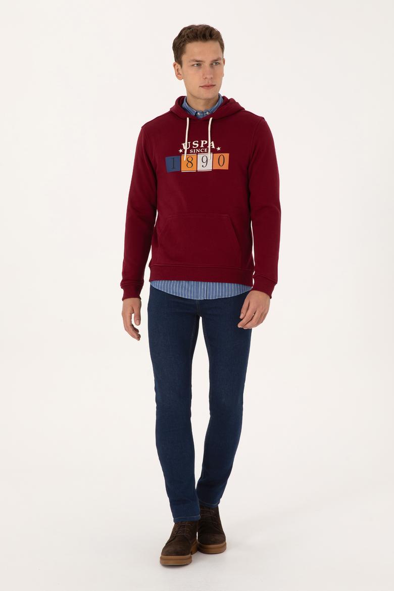 Erkek Bordo Sweatshirt - 50316364046