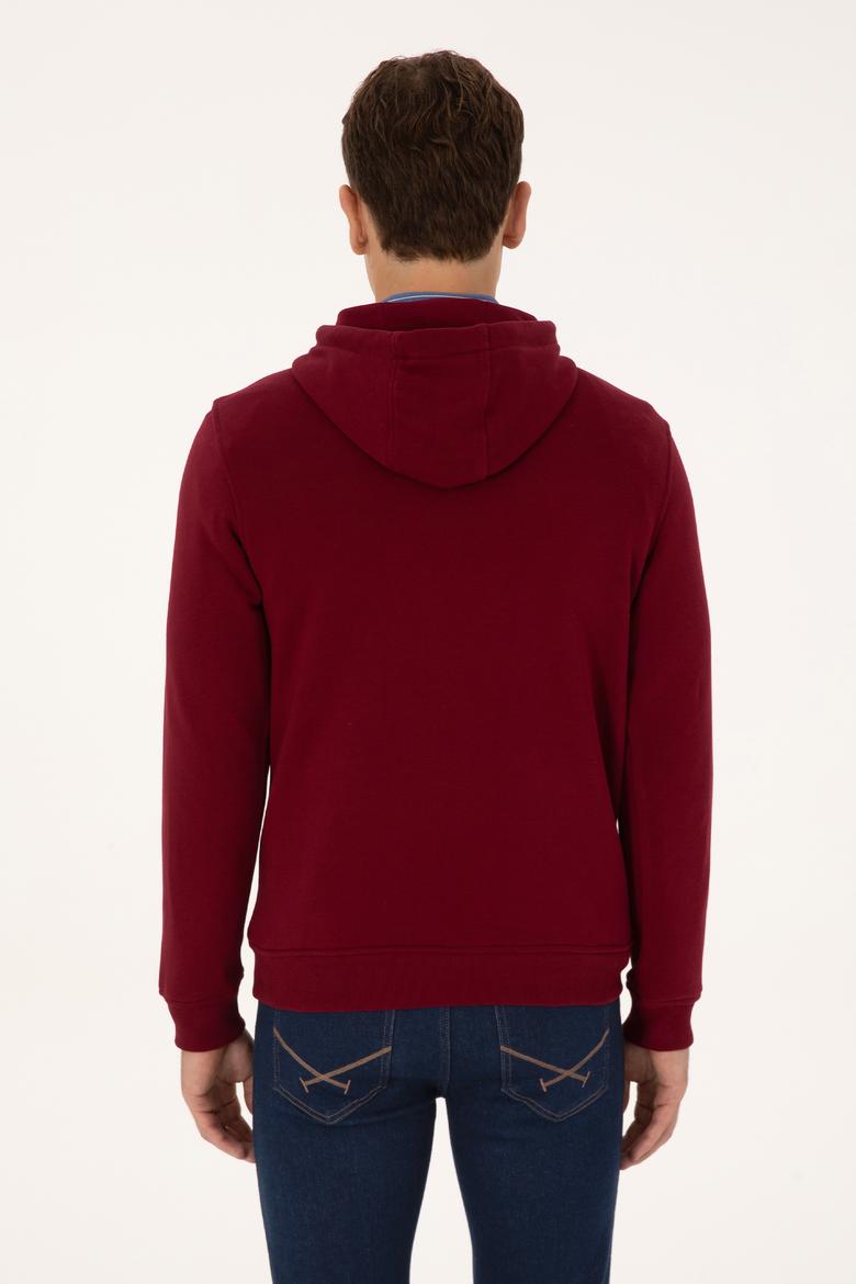 Erkek Bordo Sweatshirt - 50316364046