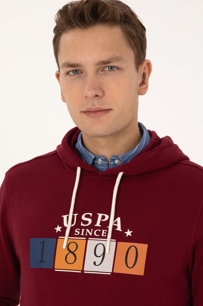 Erkek Bordo Sweatshirt