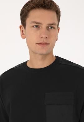 Erkek Siyah Sweatshirt - 50316401039