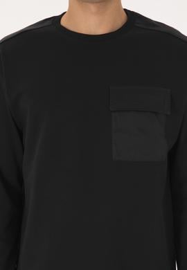 Erkek Siyah Sweatshirt - 50316401039