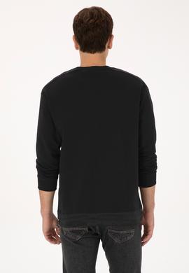 Erkek Siyah Sweatshirt - 50316401039