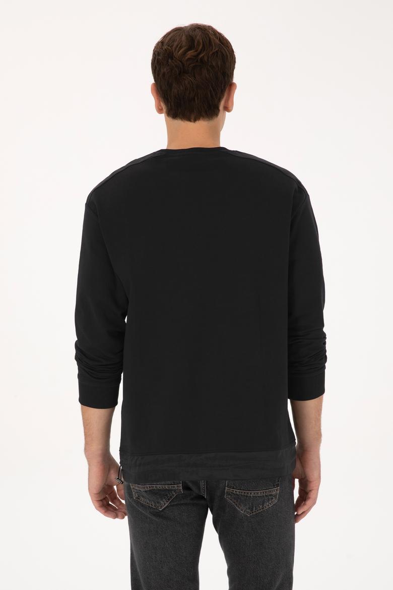 Erkek Siyah Sweatshirt - 50316401039