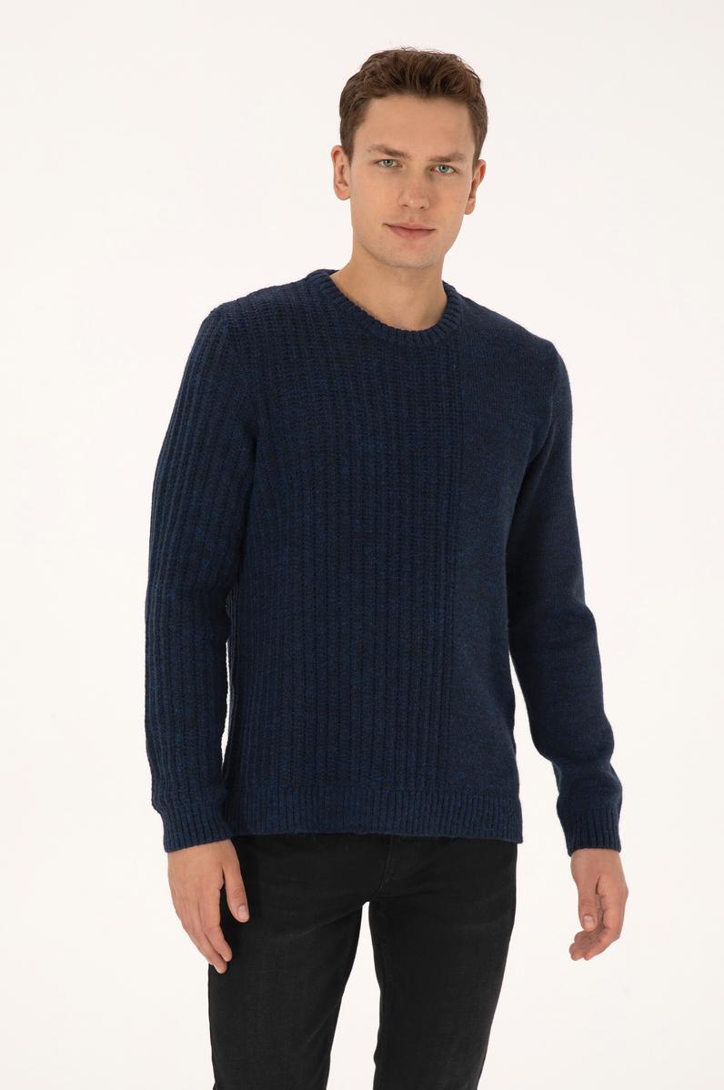 Erkek Lacivert Kazak