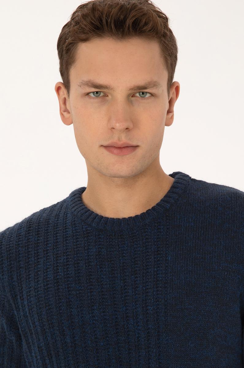 Erkek Lacivert Kazak