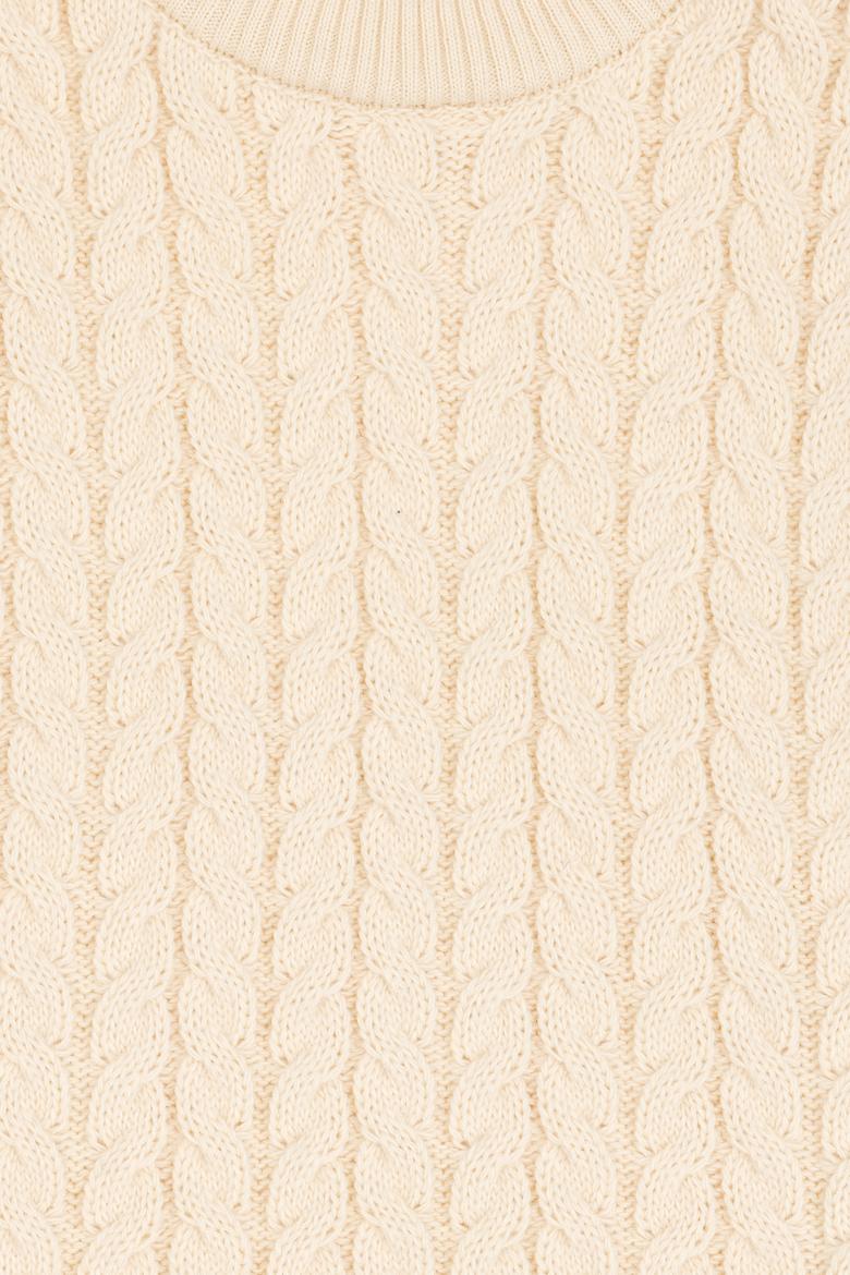 Kız Çocuk Krem Kazak - 50316290007