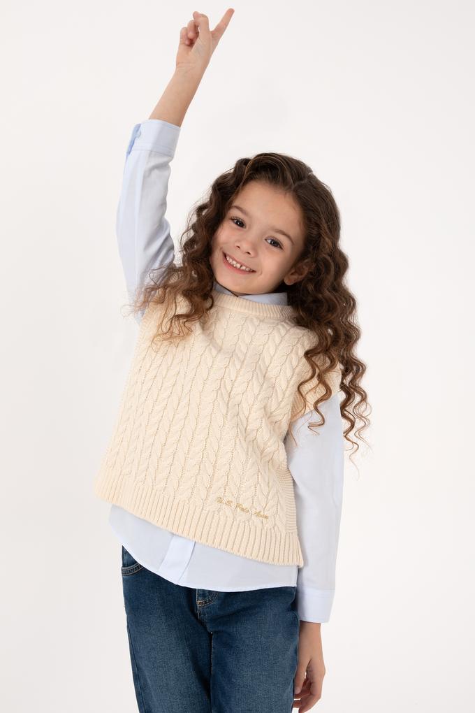 Kız Çocuk Krem Kazak