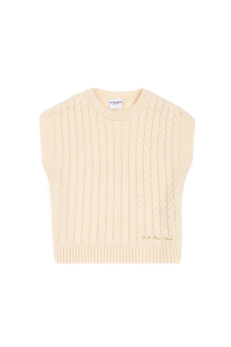 Kız Çocuk Krem Kazak - 50316290007