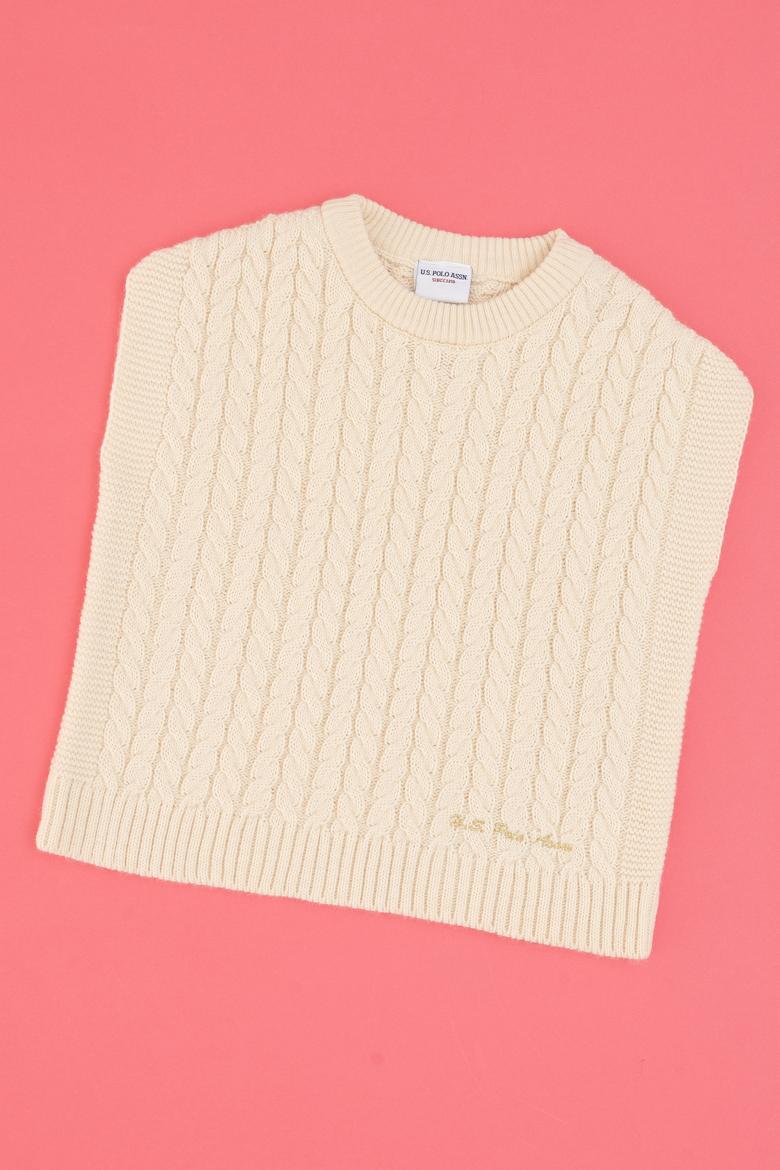 Kız Çocuk Krem Kazak - 50316290007