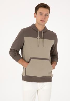 Erkek Vizon Sweatshirt - 50315453037