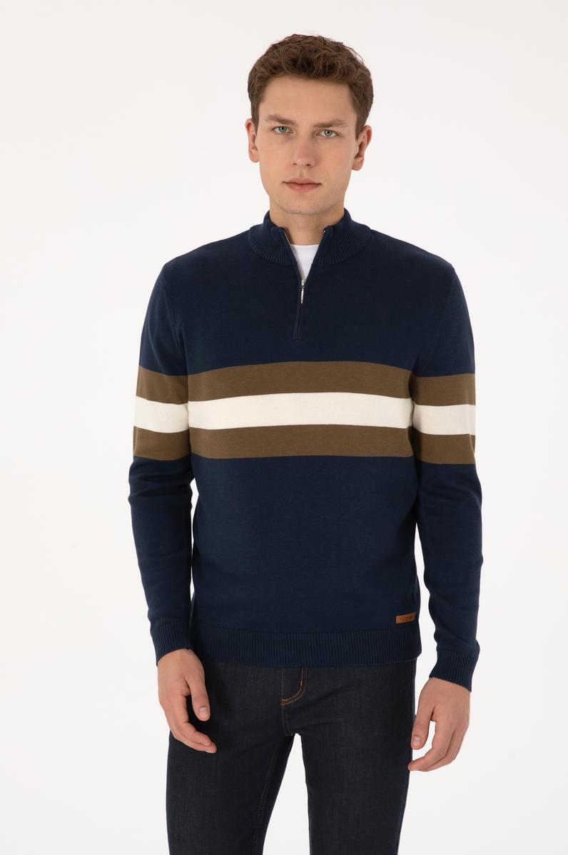 Erkek Lacivert Kazak