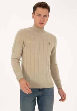 Erkek Açık Haki Kazak - 50315019032