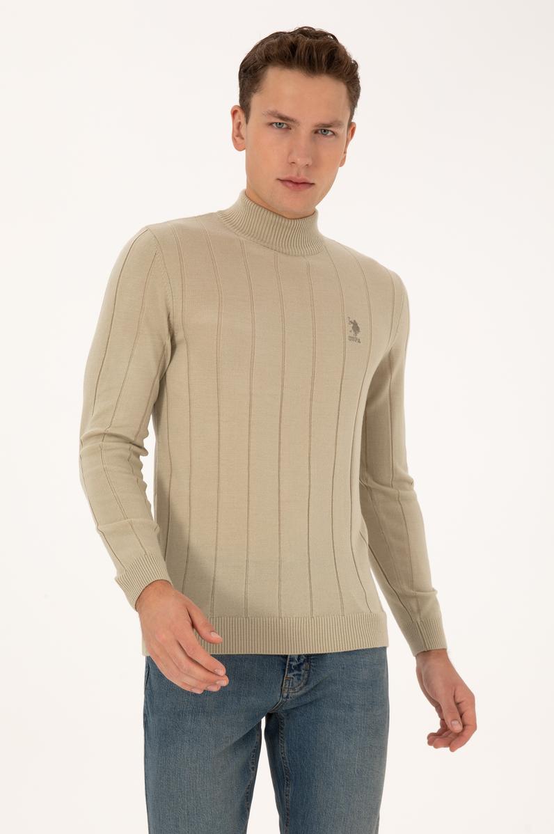 Erkek Açık Haki Kazak