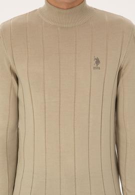 Erkek Açık Haki Kazak - 50315019032