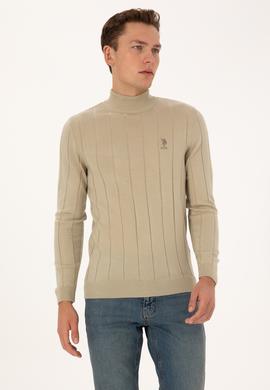 Erkek Açık Haki Kazak - 50315019032