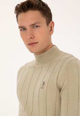 Erkek Açık Haki Kazak - 50315019032