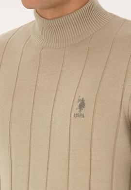 Erkek Açık Haki Kazak - 50315019032