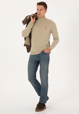 Erkek Açık Haki Kazak - 50315019032