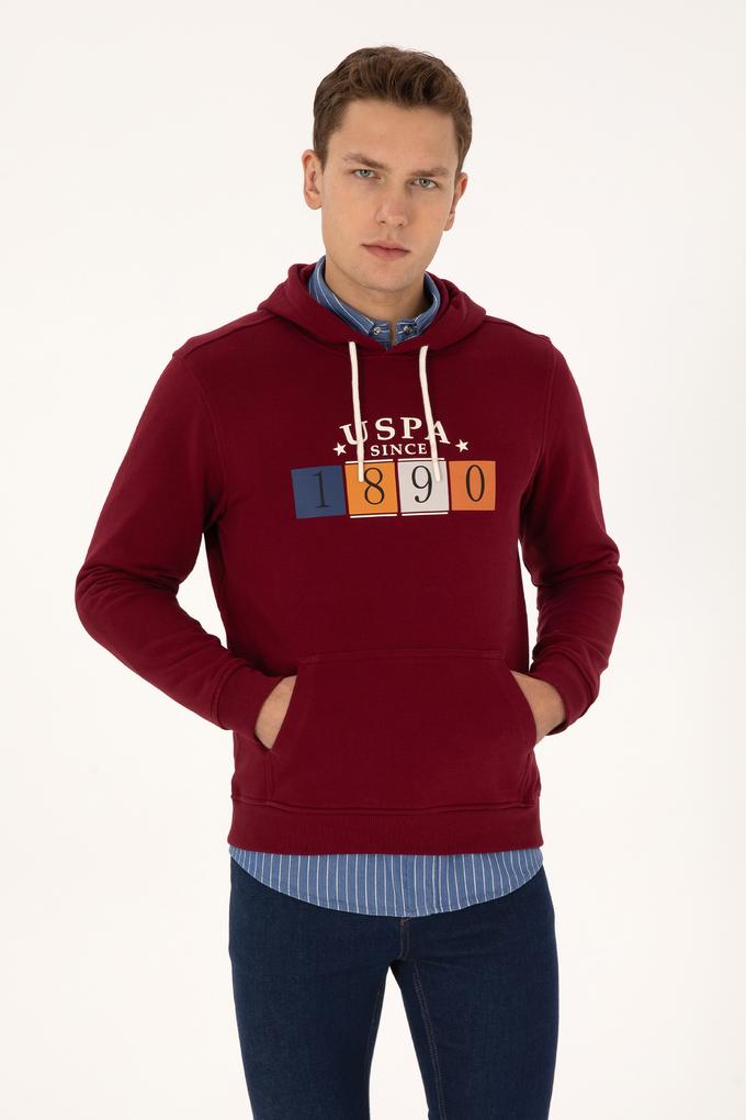Erkek Bordo Sweatshirt